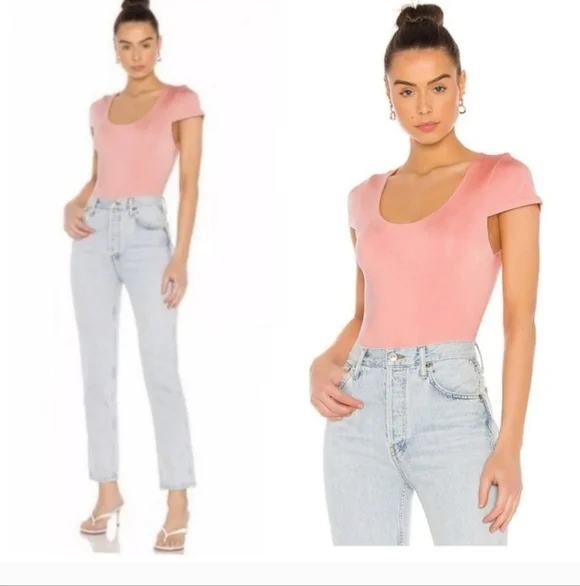 Alice + Olivia Jenara Cap Sleeve Bodysuit Size Small NWT - Picture 5 of 13